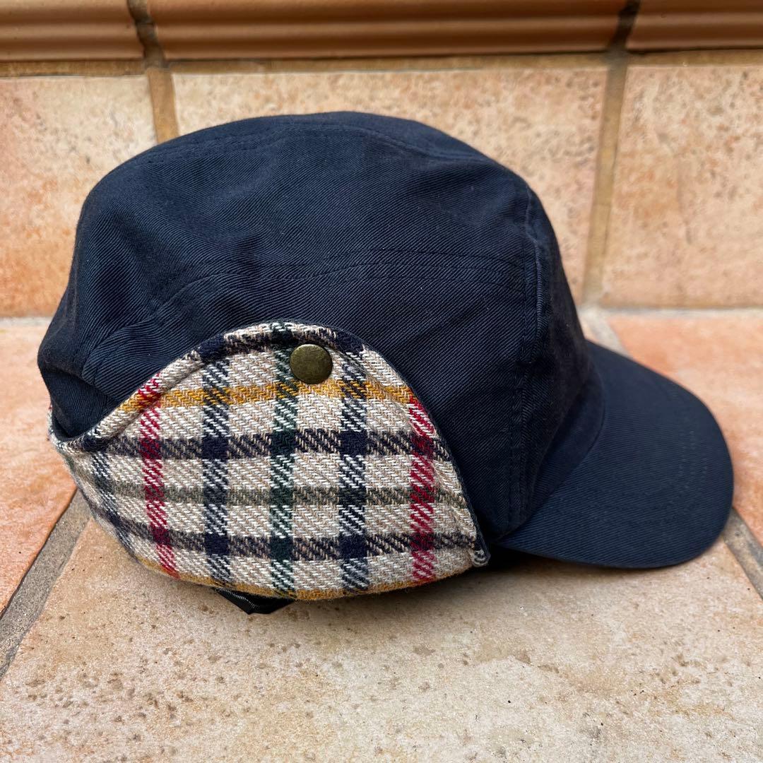 着画あり‼️90s STUSSY OLD STUSSY フライトキャップ ネイビー