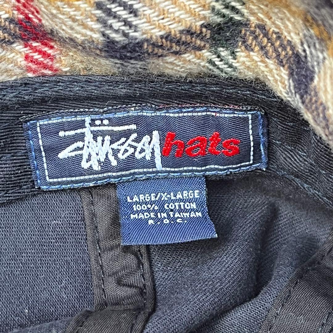 着画あり‼️90s STUSSY OLD STUSSY フライトキャップ ネイビー