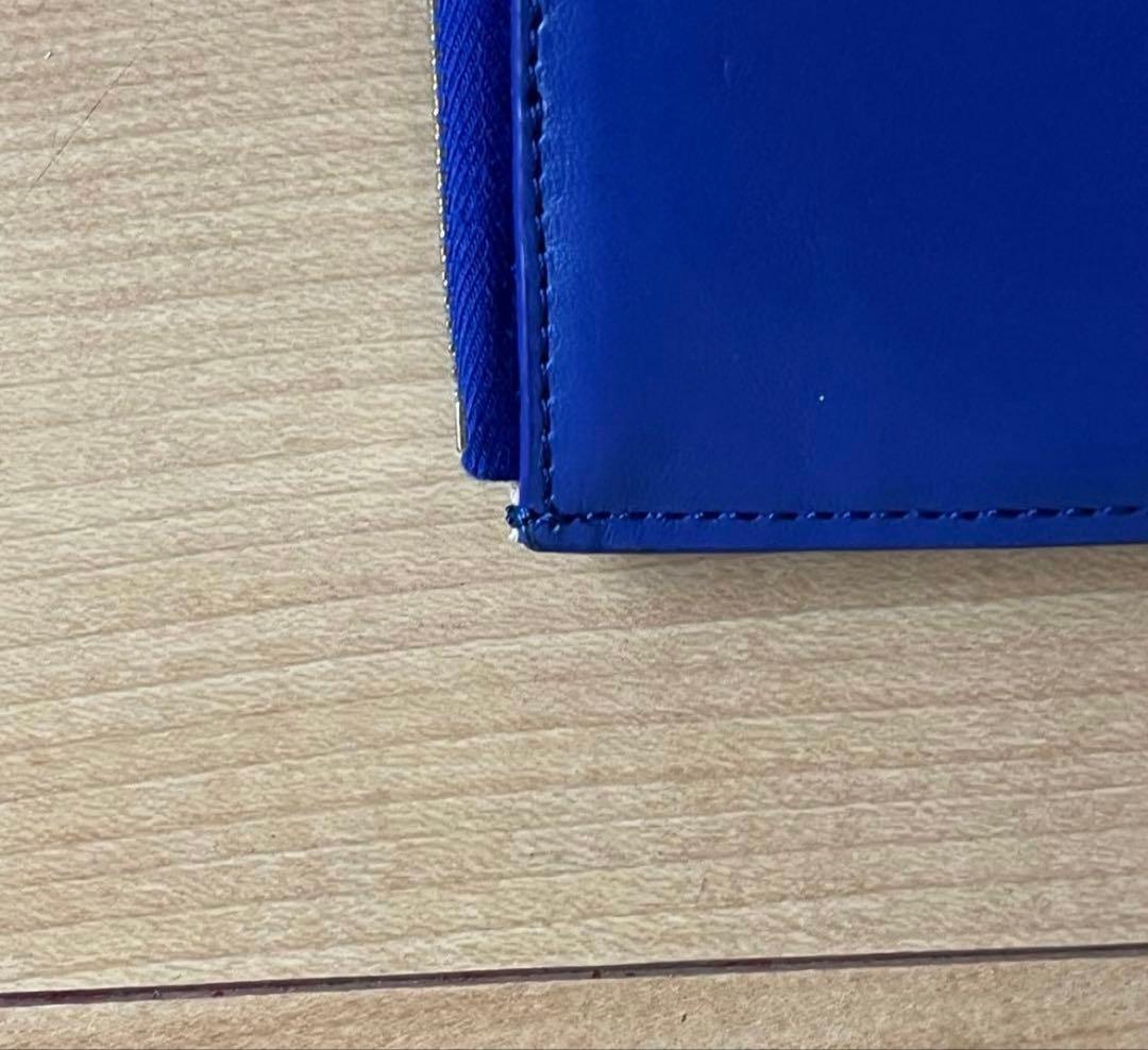 ほぼ新品　Chloe フラグメントケース小銭入れ ブルー レザー ロゴ