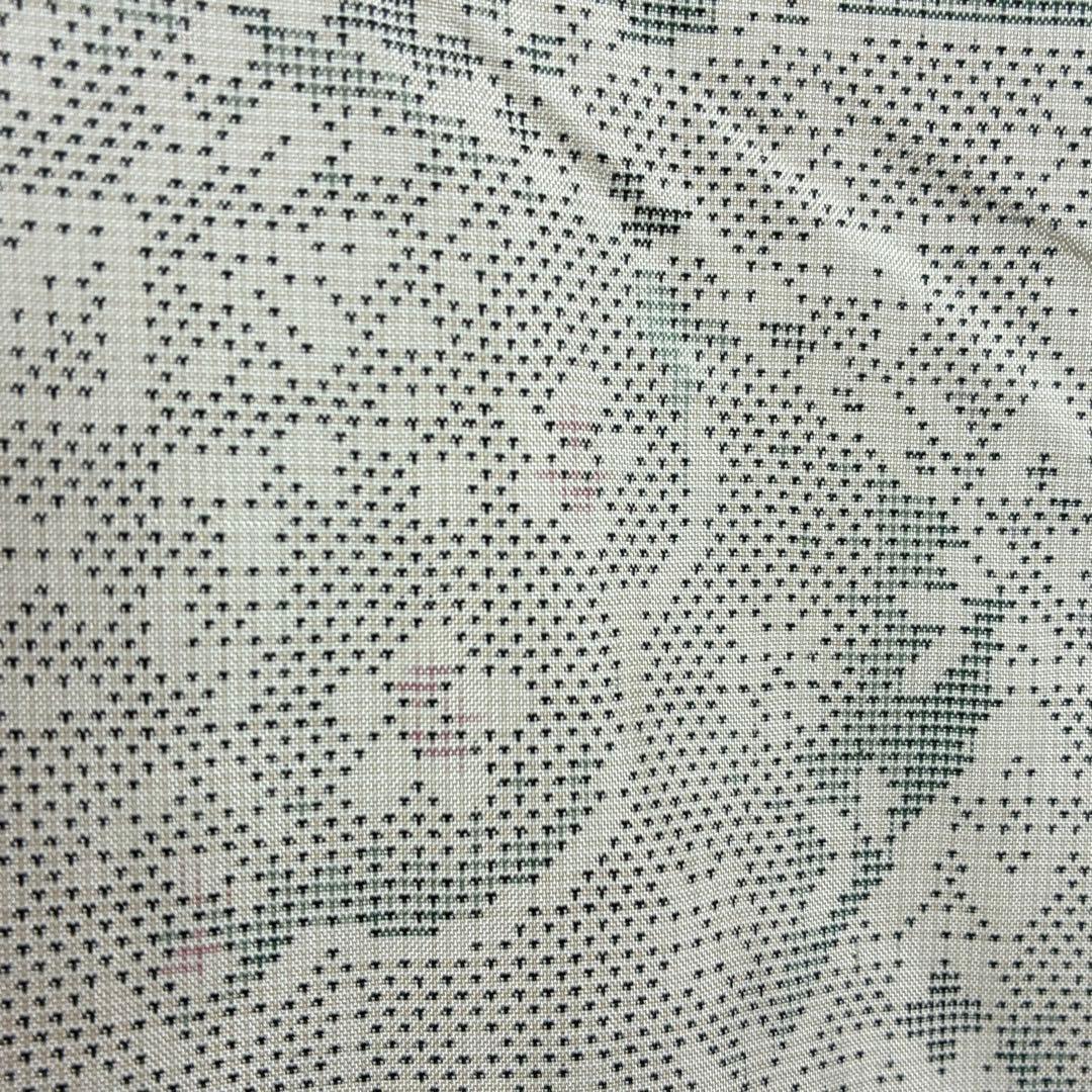 D40 本場白大島紬 正絹 着物 袷 美品