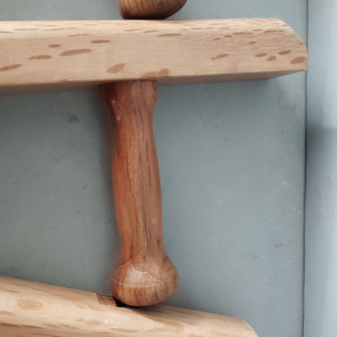 トンファー　3個セット　沖縄空手　古流武術　古武道　日本製　全長44cm　赤樫