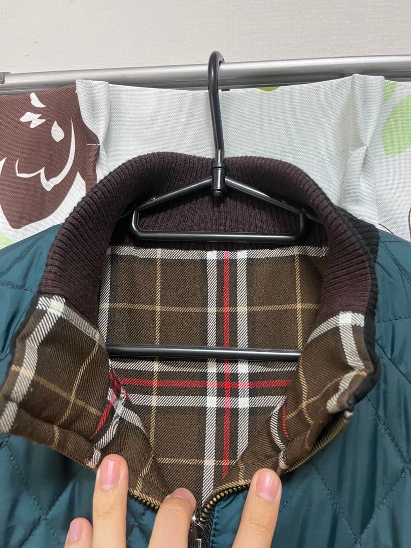 フレッドペリー　未使用品　リバーシブル キルティングジャケット ダークグリーン