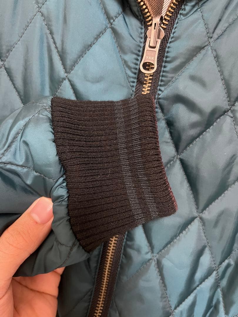 フレッドペリー　未使用品　リバーシブル キルティングジャケット ダークグリーン