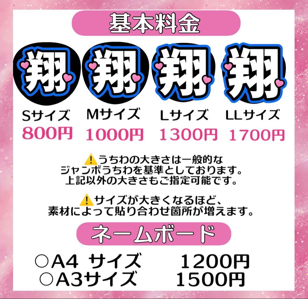ゆ！様　うちわ　文字　オーダー　パネル　ネームボード　ハングル