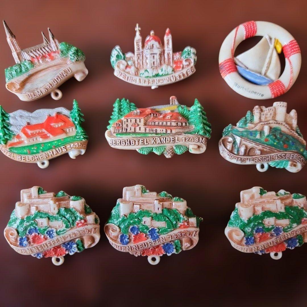 ヴィンテージドイツ観光名所 バッジ　スーベニアバッジ　城　大聖堂