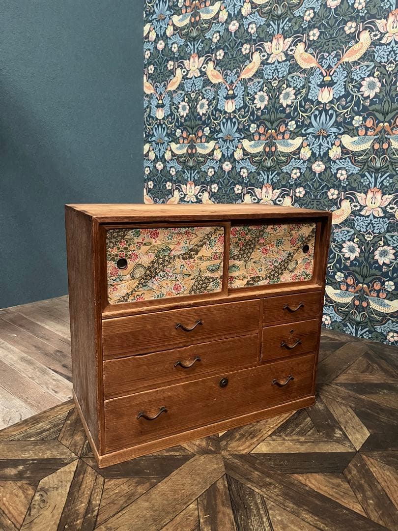 小ぶり チェスト 箪笥 インテリア 昭和レトロ 当時物 和箪笥 ミニ箪笥