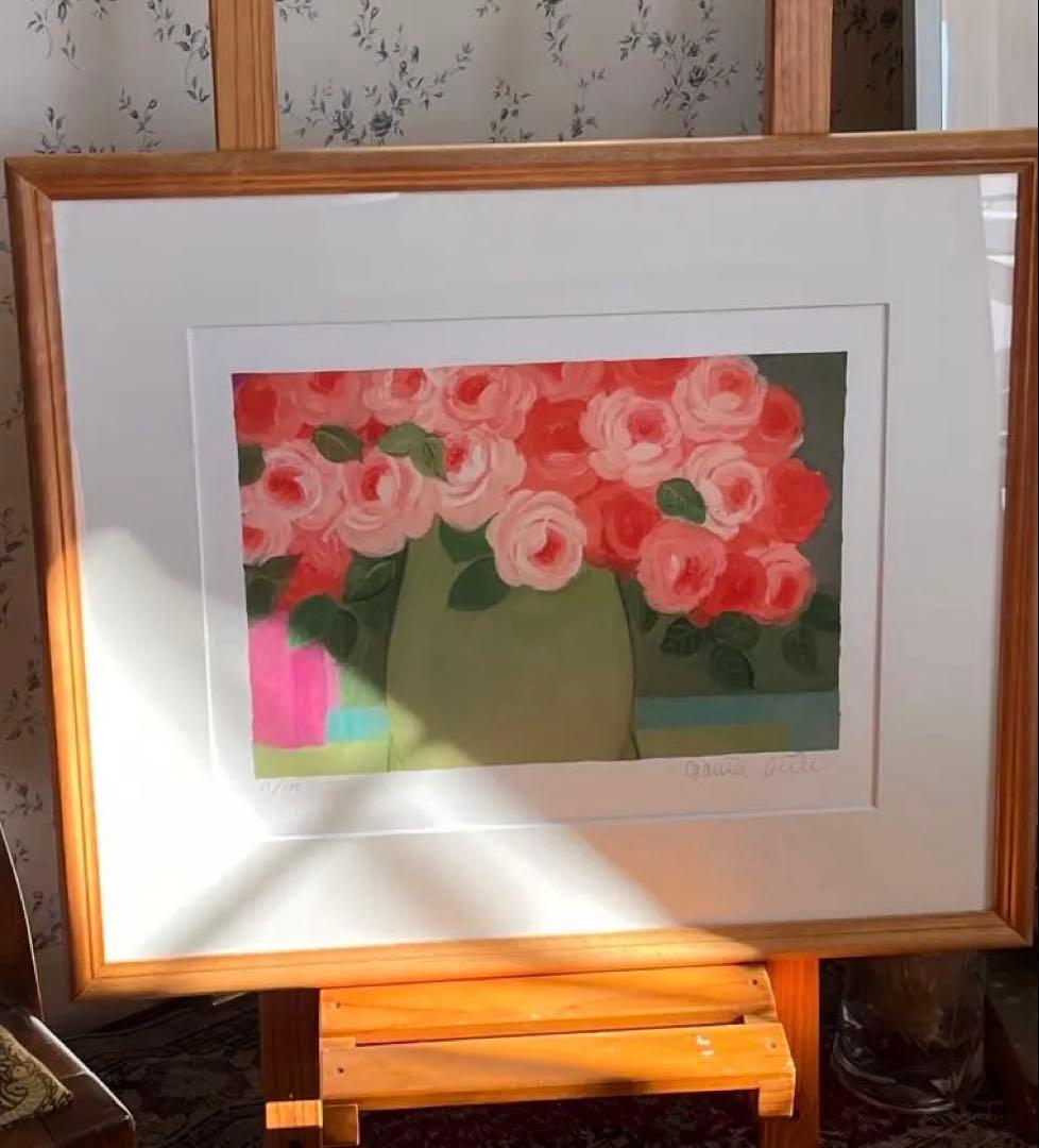 限定版画　額装　ジニー・キム　直筆サイン、ED、証明書あり