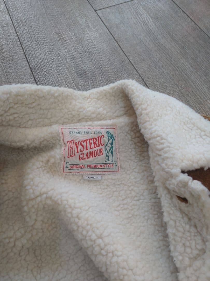 d*e様 ヒステリックグラマー　スエード　　ボア　トラッカージャケット　M