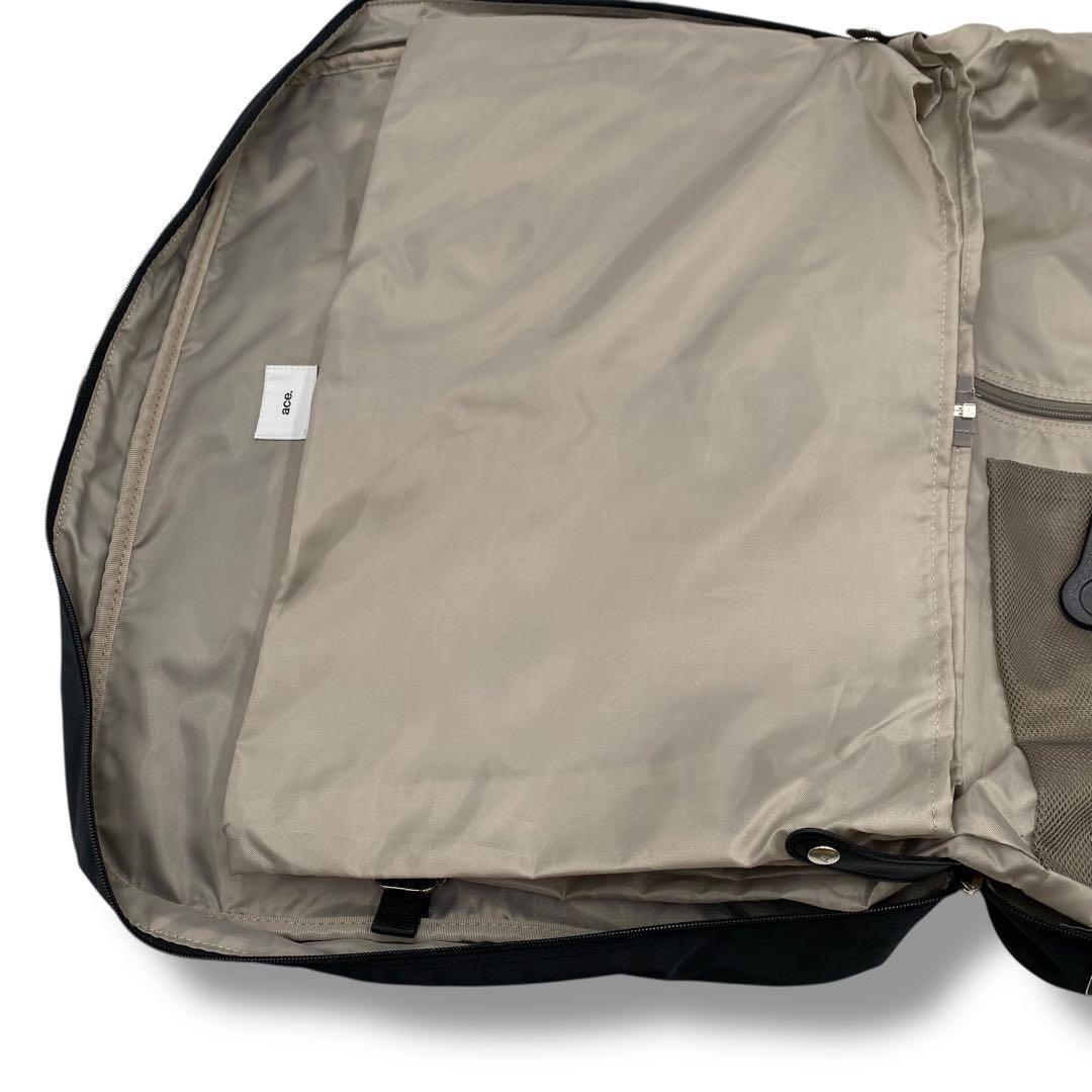 エース ガーメントケース ビジネスバッグ 2way 大容量 付属品付き ブラック