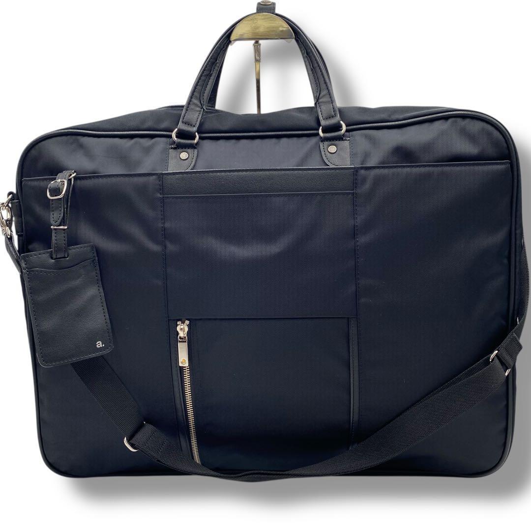 エース ガーメントケース ビジネスバッグ 2way 大容量 付属品付き ブラック