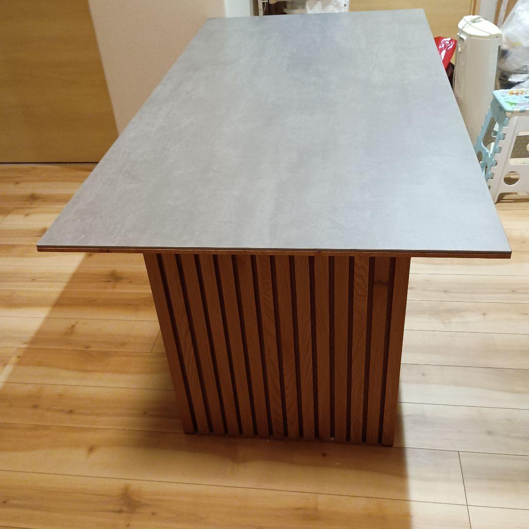 セラミック天板　木製テーブル