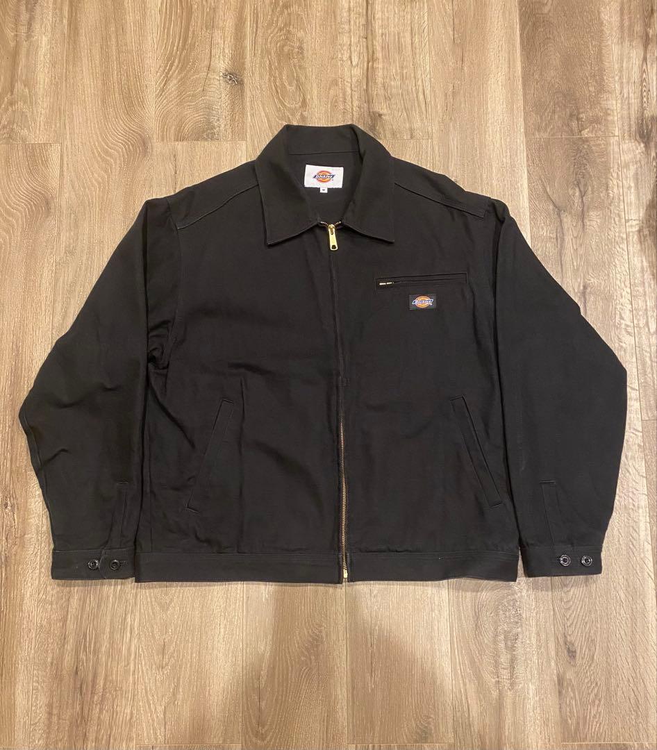 Dickies ブラック 短丈 ワークジャケット M