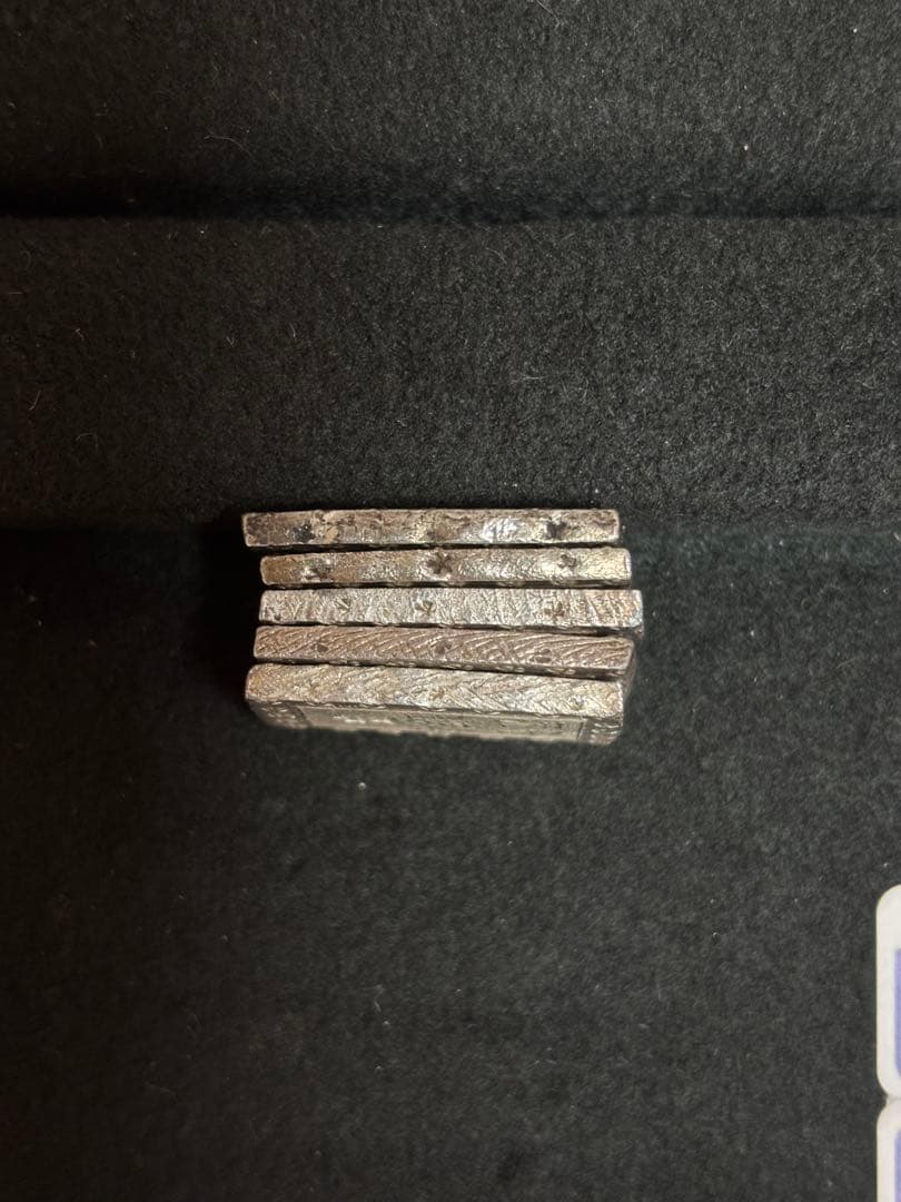 一分銀 5枚で43.6g