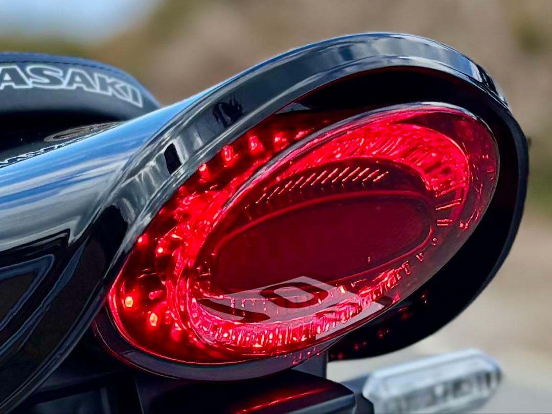 延長カラー付き！ 定番カラーダークレッドZ900RS テールランプ アワビテール