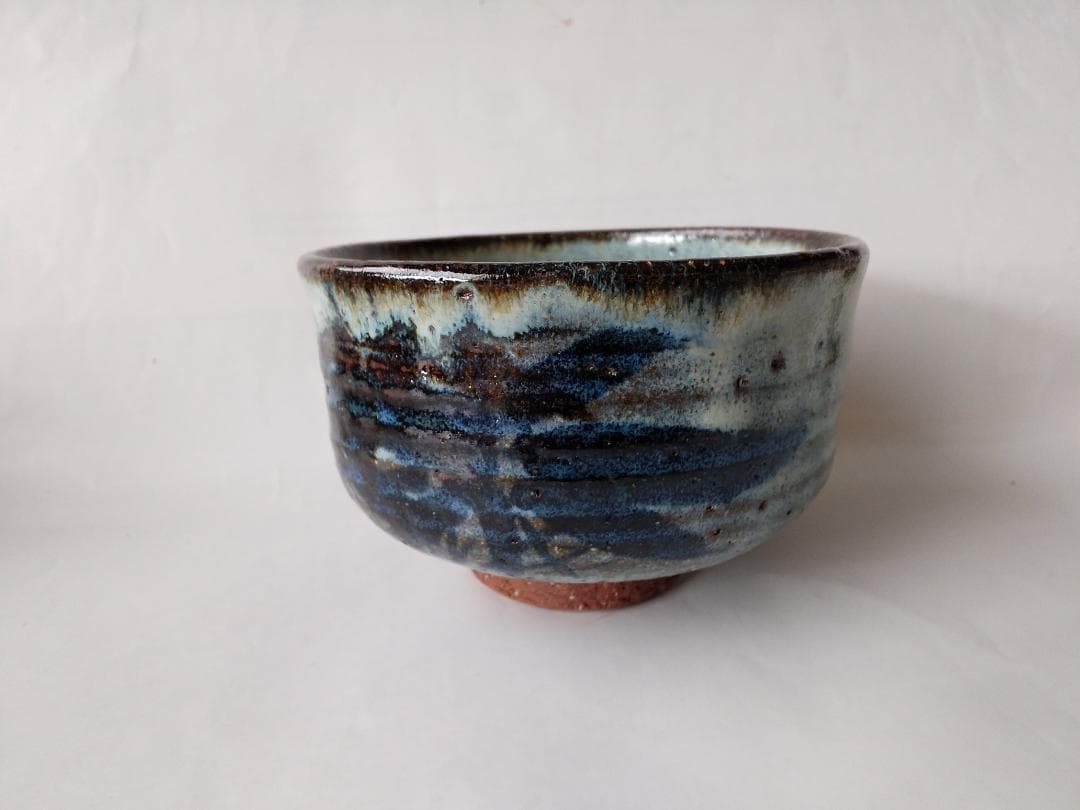 清水正次 作 「 笹 」茶碗 共箱 共布 栞 茶道具 抹茶碗 新品 未使用品