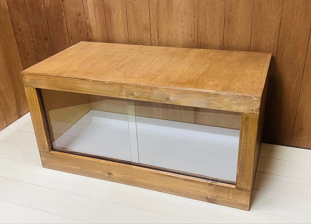 RepBox 木製ケージ 900×450×450　小動物、爬虫類用　ウォルナット