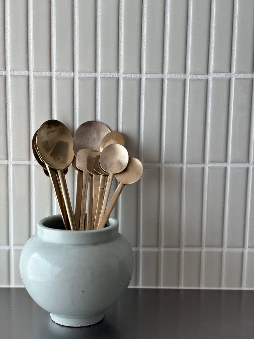 【一点物】韓国 白磁壺 花器 カトラリースタンド 骨董品 アンティーク 李朝