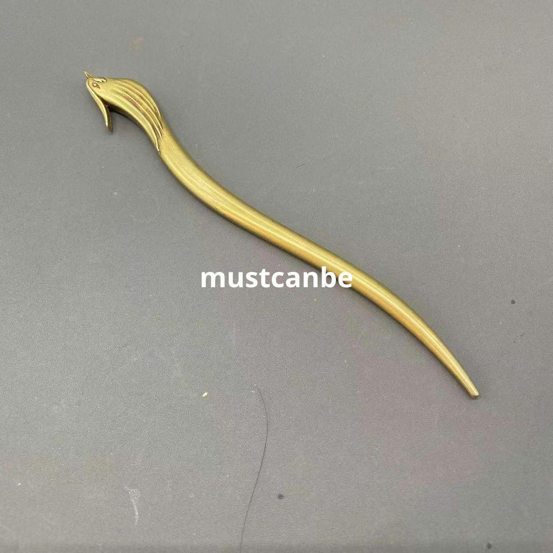 銅 細工 簪 髪飾り 道家結髪 工芸品 置物