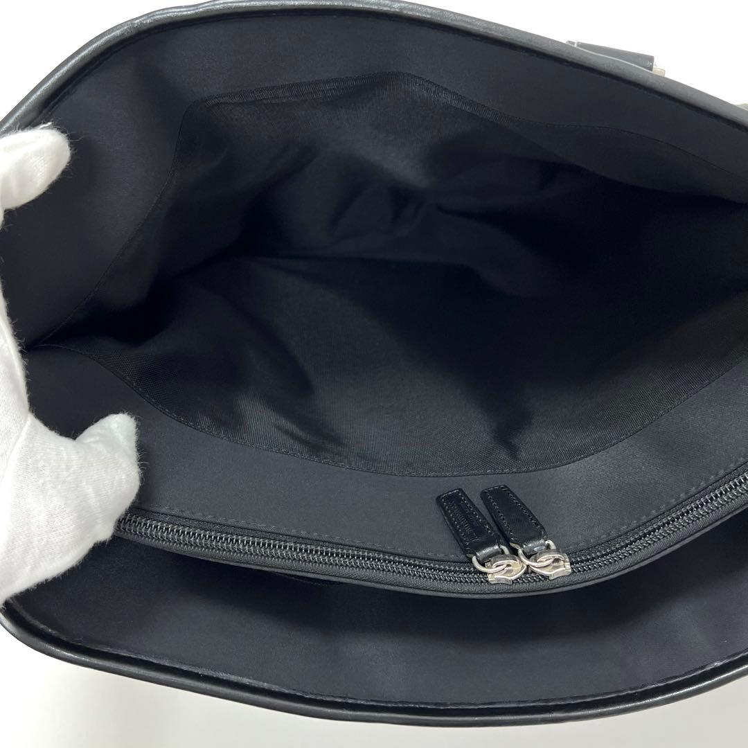 バーバリーブラックレーベル　ビジネスバッグ　ナイロン　レザー　チェック　ブラック