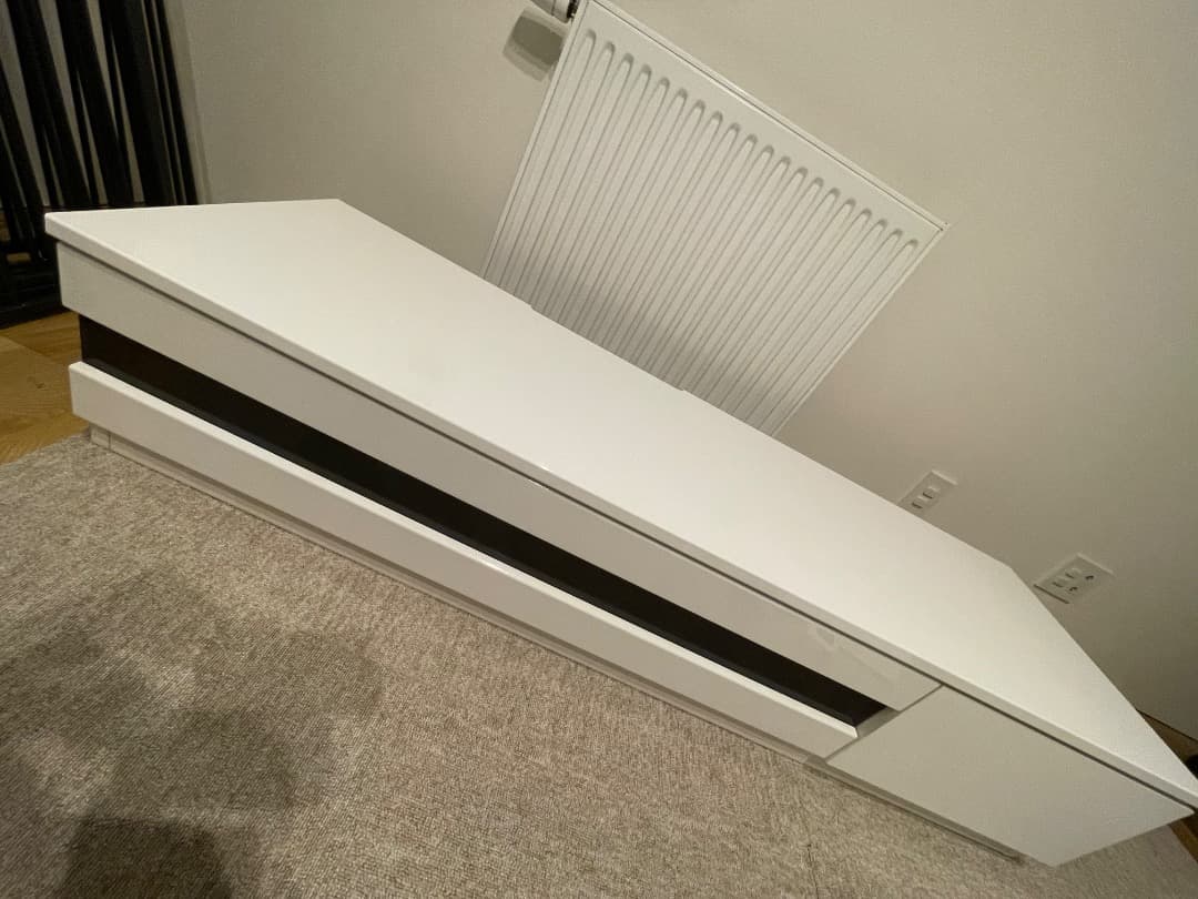 ホワイト　シンプル　テレビボード　138