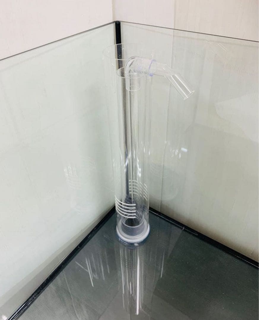 450×450×450㎜オールガラスオーバーフロー水槽セット　ブラック