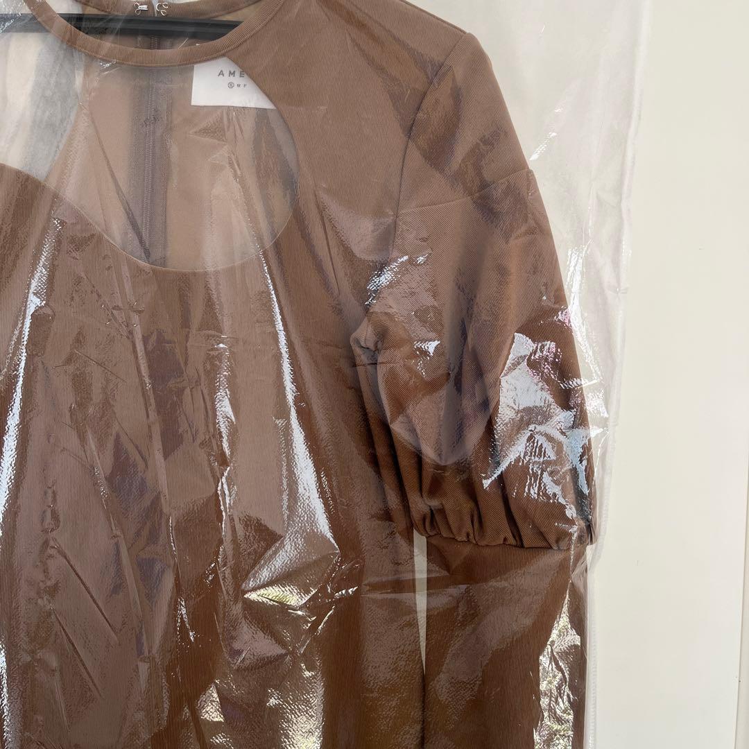 【最終値下げ】ameri LAKECURVE TRICOT RIB DRESS