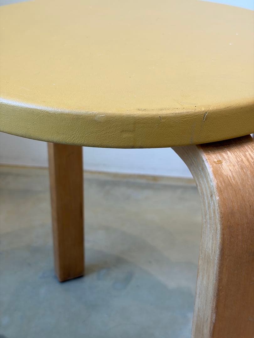 50-60's Artek stool E60 ヘルシンキ焼印スタンプ有