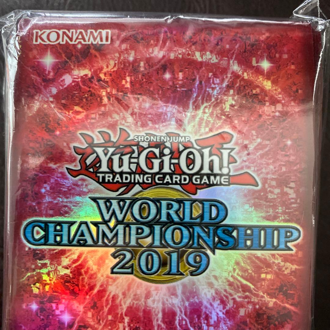 遊戯王　公式　スリーブ　WCS 2019 赤　レッド　100枚　未開封