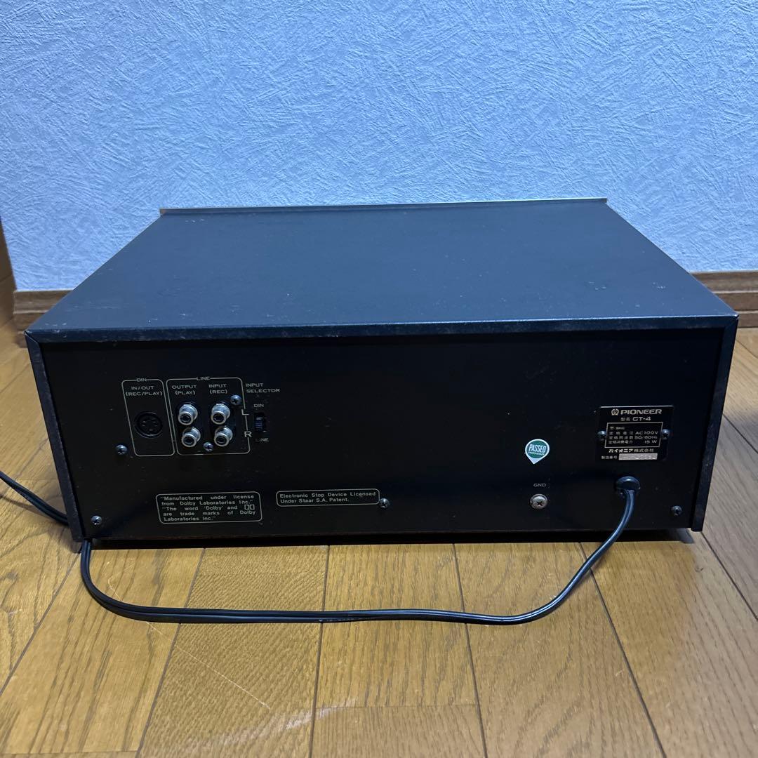 【現状販売】 Pioneer カセットデッキ CT-4