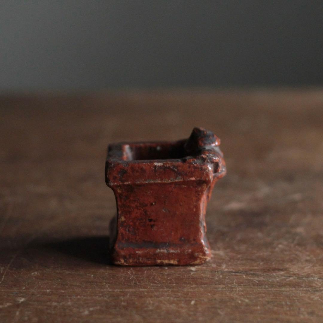 赤楽 一閑人 蓋置 茶道具 利休七種蓋置 古美術 古道具 アンティーク