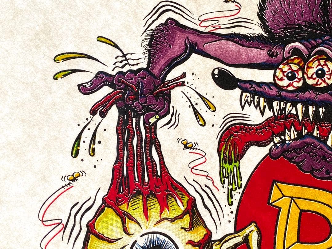 1992 Rat Fink Poster フェルト紙プリント •正規オリジナル品