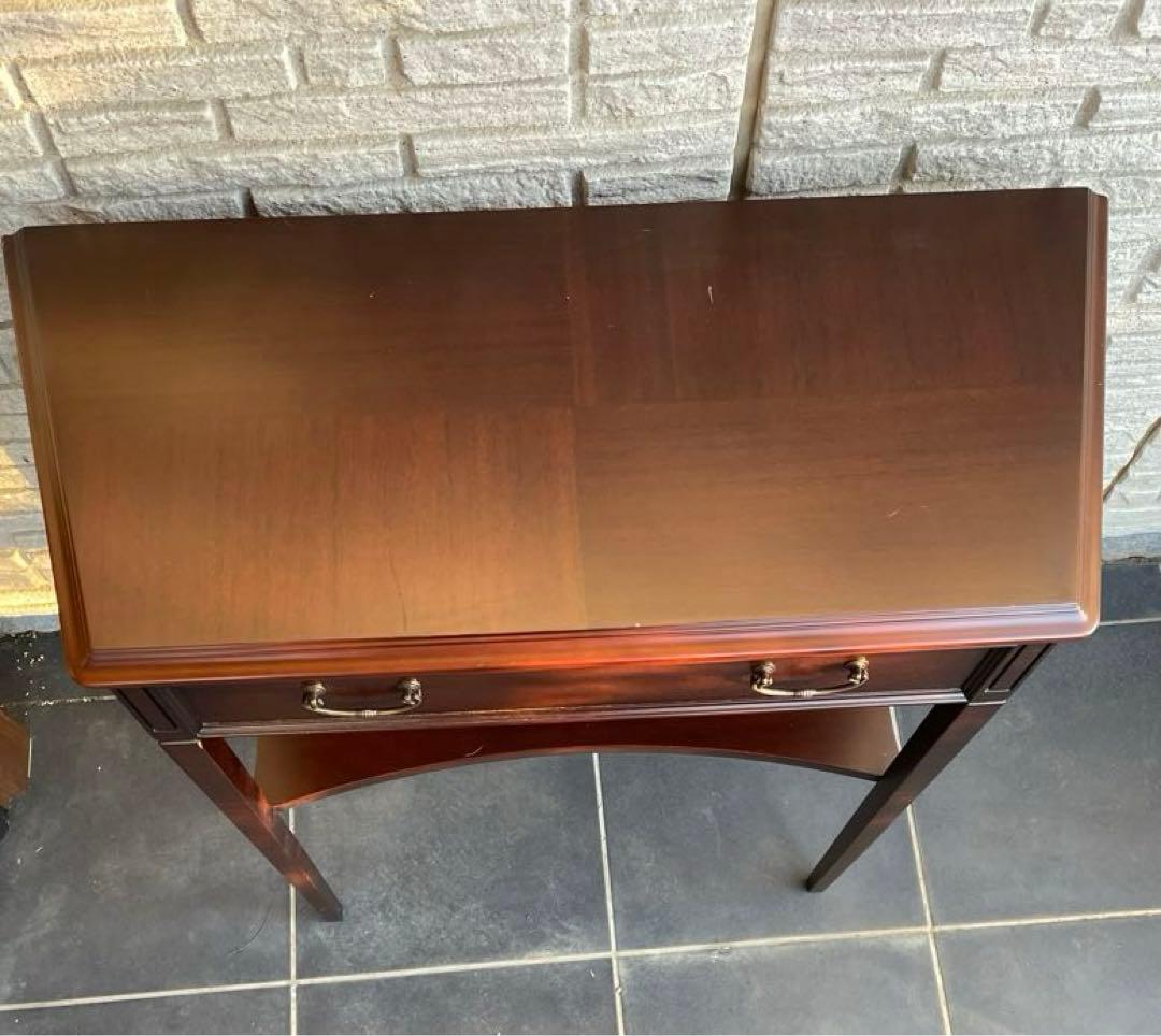 東海家具　コンソールデスク　コンソールテーブル　引き出し付