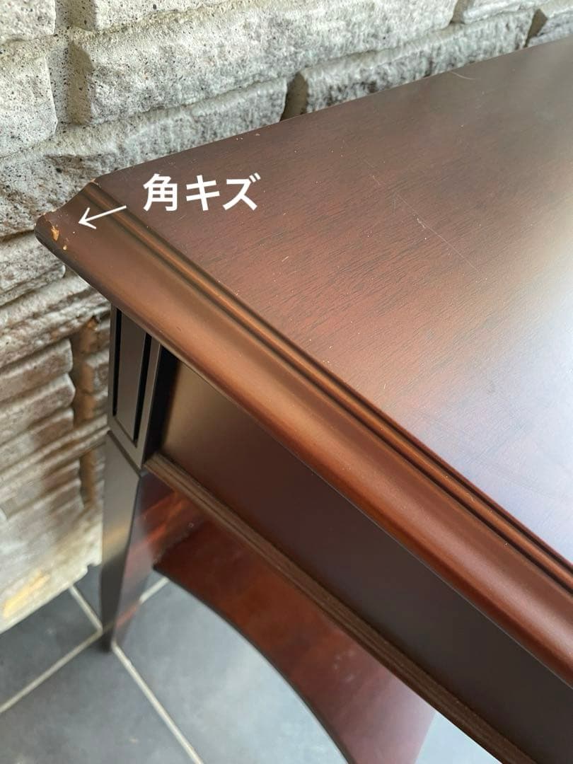 東海家具　コンソールデスク　コンソールテーブル　引き出し付