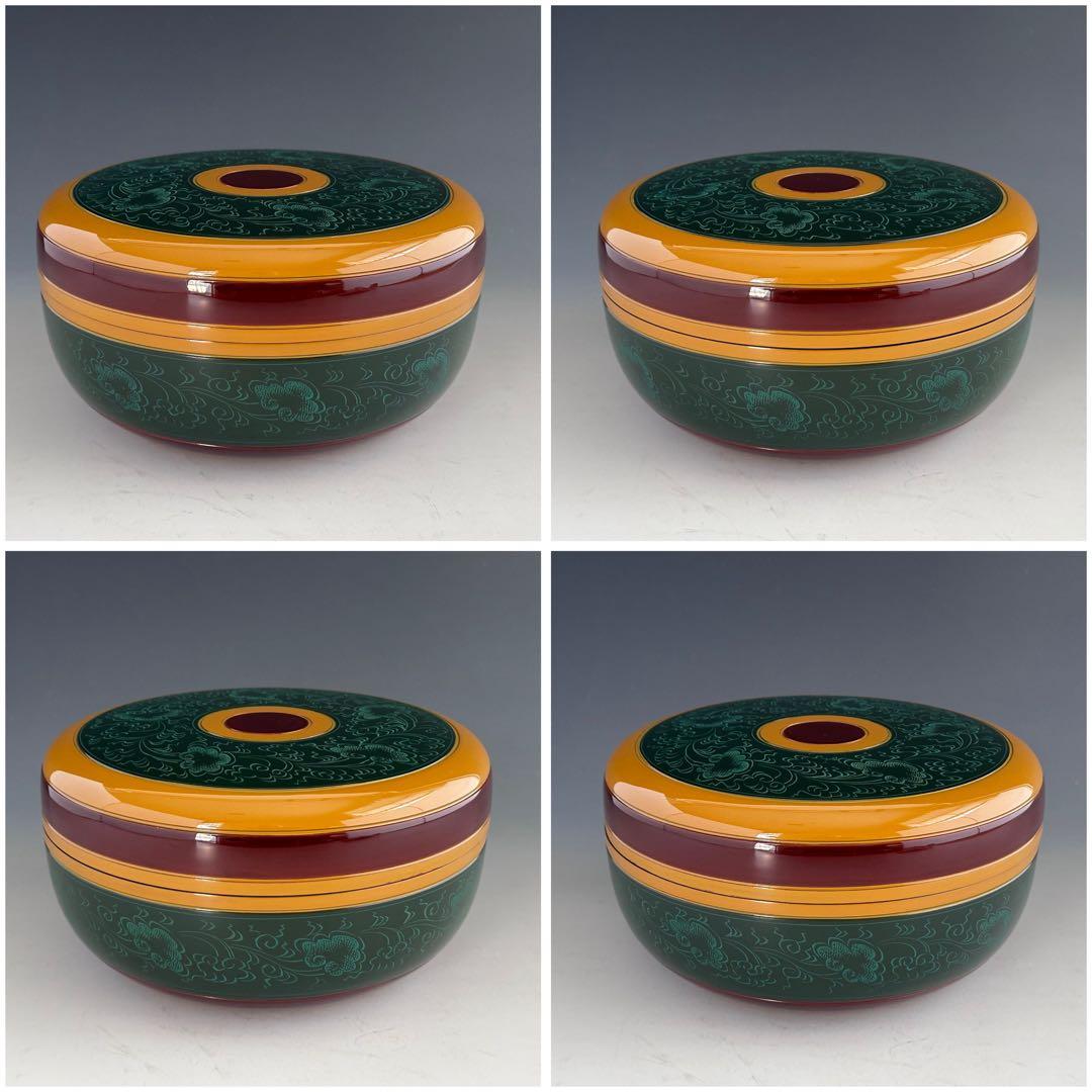 茶道具　惺斎好　独楽塗　喰籠　菓子器　山中塗　辻石斎　共箱　漆器　漆芸　茶会