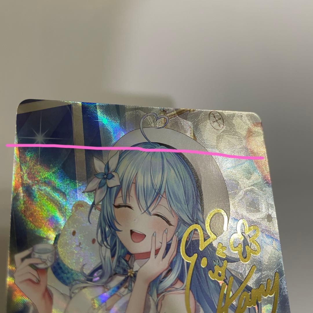 雪花ラミィ SEC サイン(横線・白かけ・歪みあり)ホロカ　プレイ用