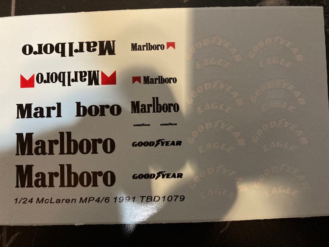 日本未発売　マルボロデカールセット　ビッグスケールF1コレクション　MP4/6