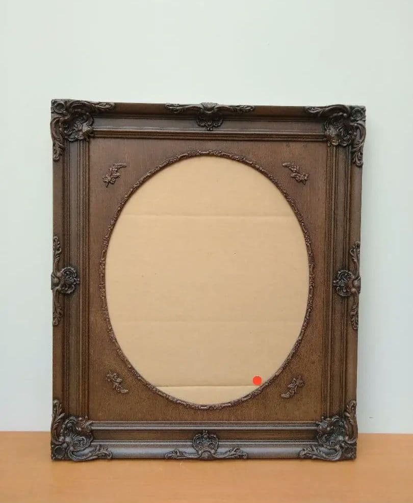 未使用　エスアンドエフ　S&F　高級輸入額縁　半切　アンティーク　ブラウン　A