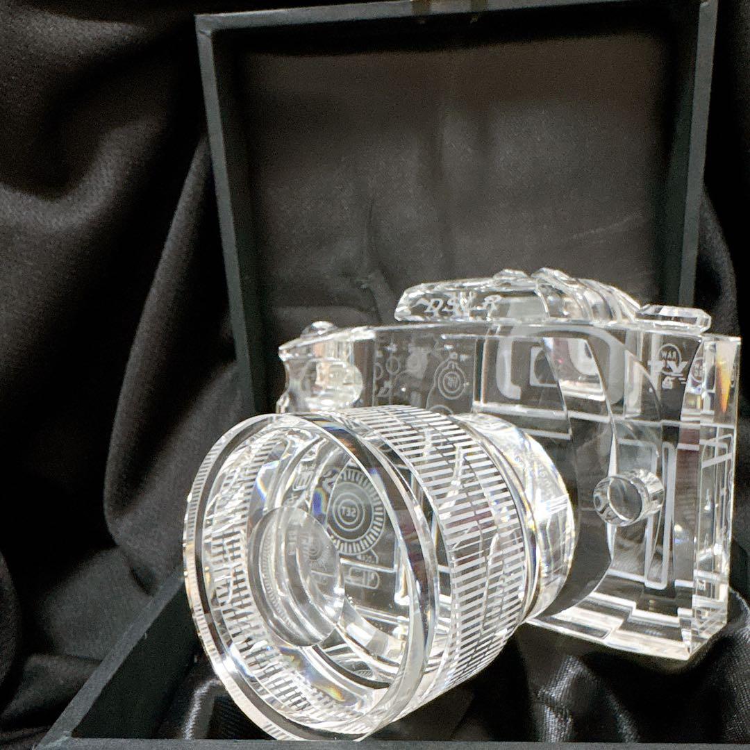 希少 クリスタル カメラ DSLR 2/3 EOS 7D オブジェ 置き物