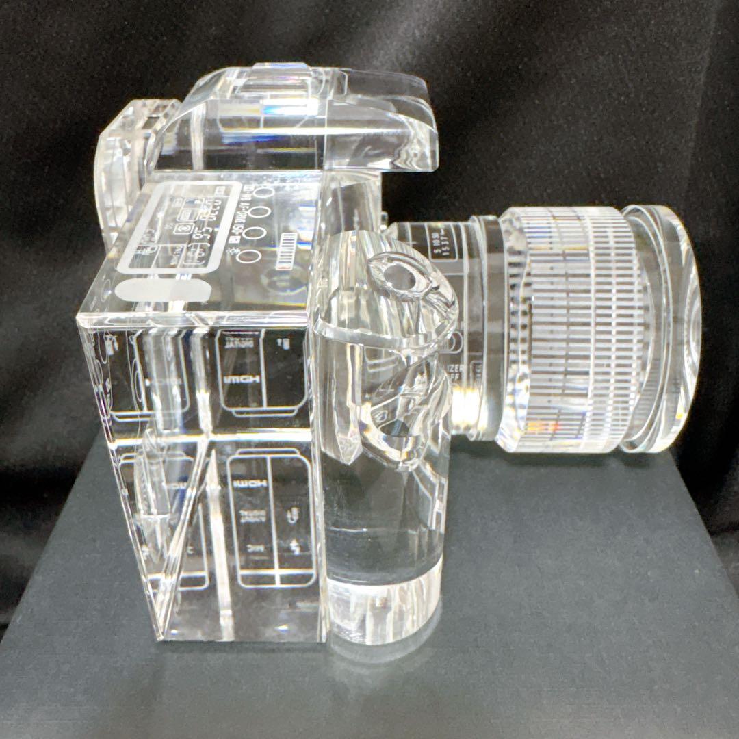 希少 クリスタル カメラ DSLR 2/3 EOS 7D オブジェ 置き物