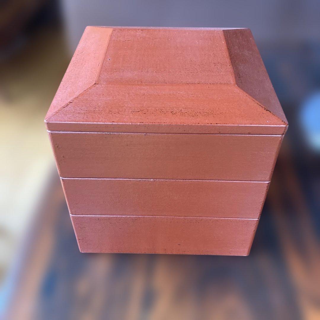 赤木明登　　重箱赤　3段