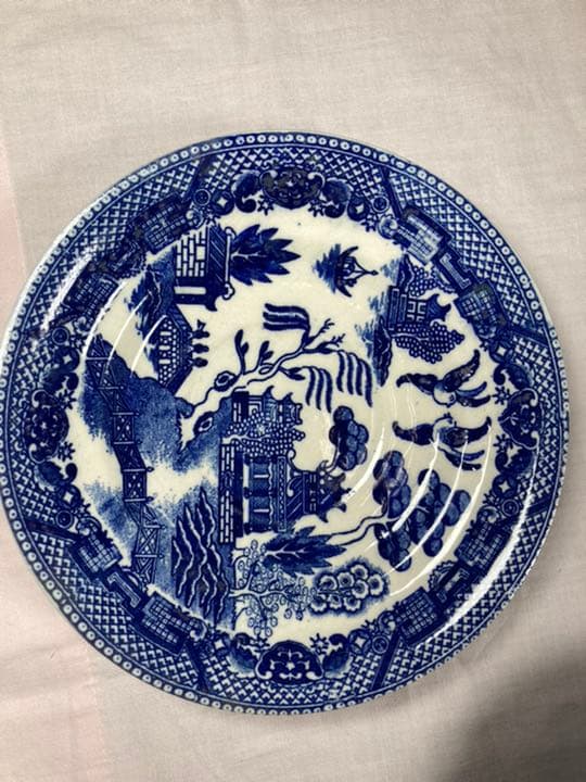 骨董　ブルーウィロー　カップ&ソーサー2客