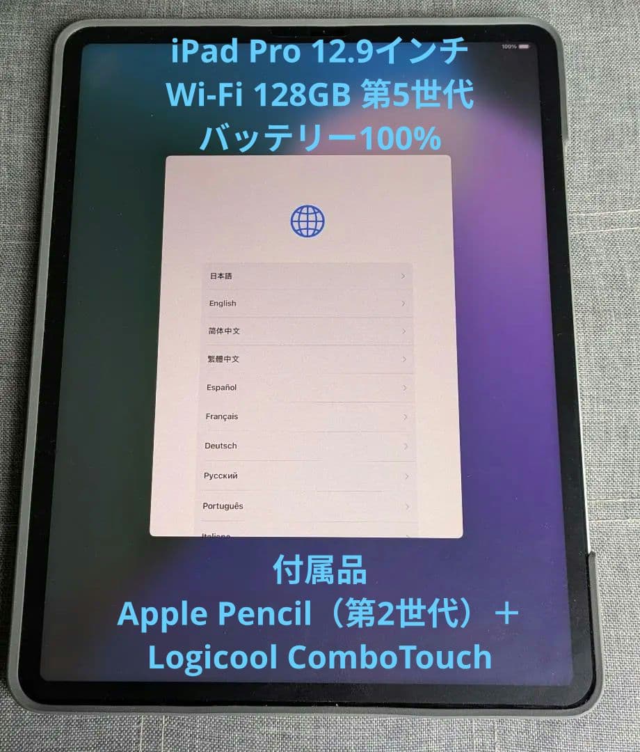 ペン＋キーボード 12.9インチiPad Pro Wi-Fi 128GB第5世代