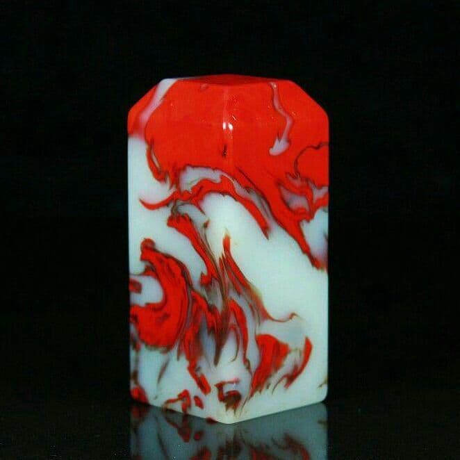 希少天然鶏血玉色五色玉六点は収蔵品を売ります。h6