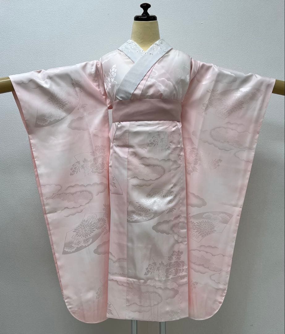 振り袖　フルセット　長襦袢付　成人式　パーティー　金彩加工　刺繍入り　723