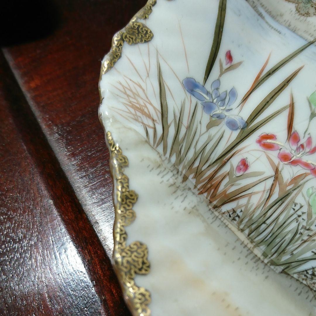 横浜絵付 貝皿 明治時代 里帰り