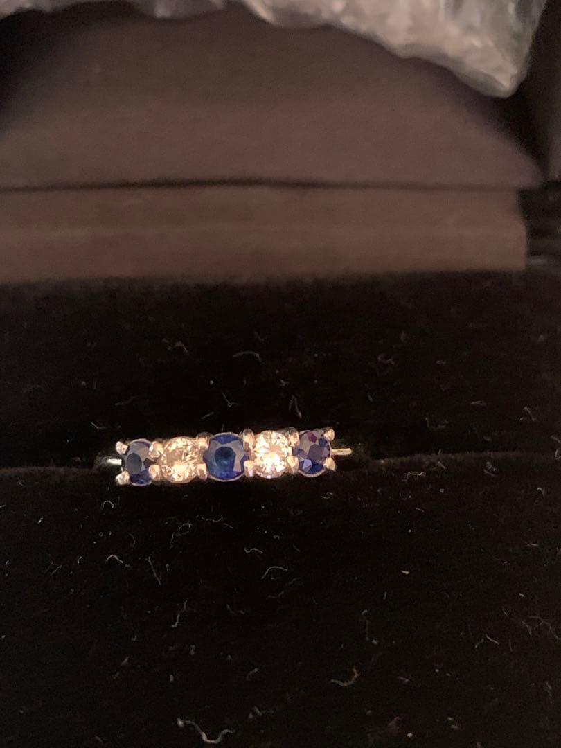 サファイア.ダイヤリング美品