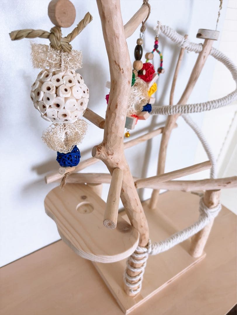 白樺　ロープパーチスタンド♪おもちゃ付きஐ