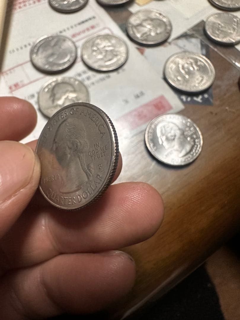 2020年発行アメリカのソルトリバーベイ国立歴史公園記念25セント硬貨Pマーク