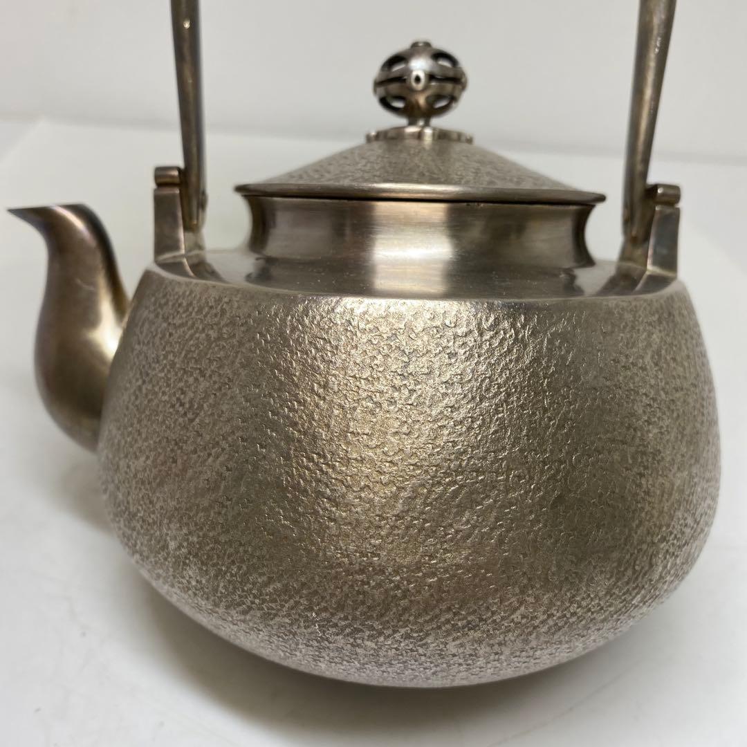 純銀刻印　槌目　銀瓶　387g トウオ　東さ7-0607☆2F