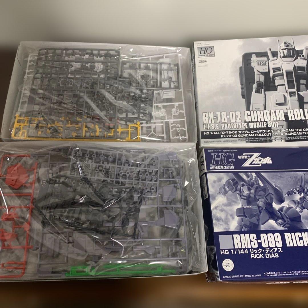 HG GUNDAM ROLLOUT COLOR とRICK DIAS
